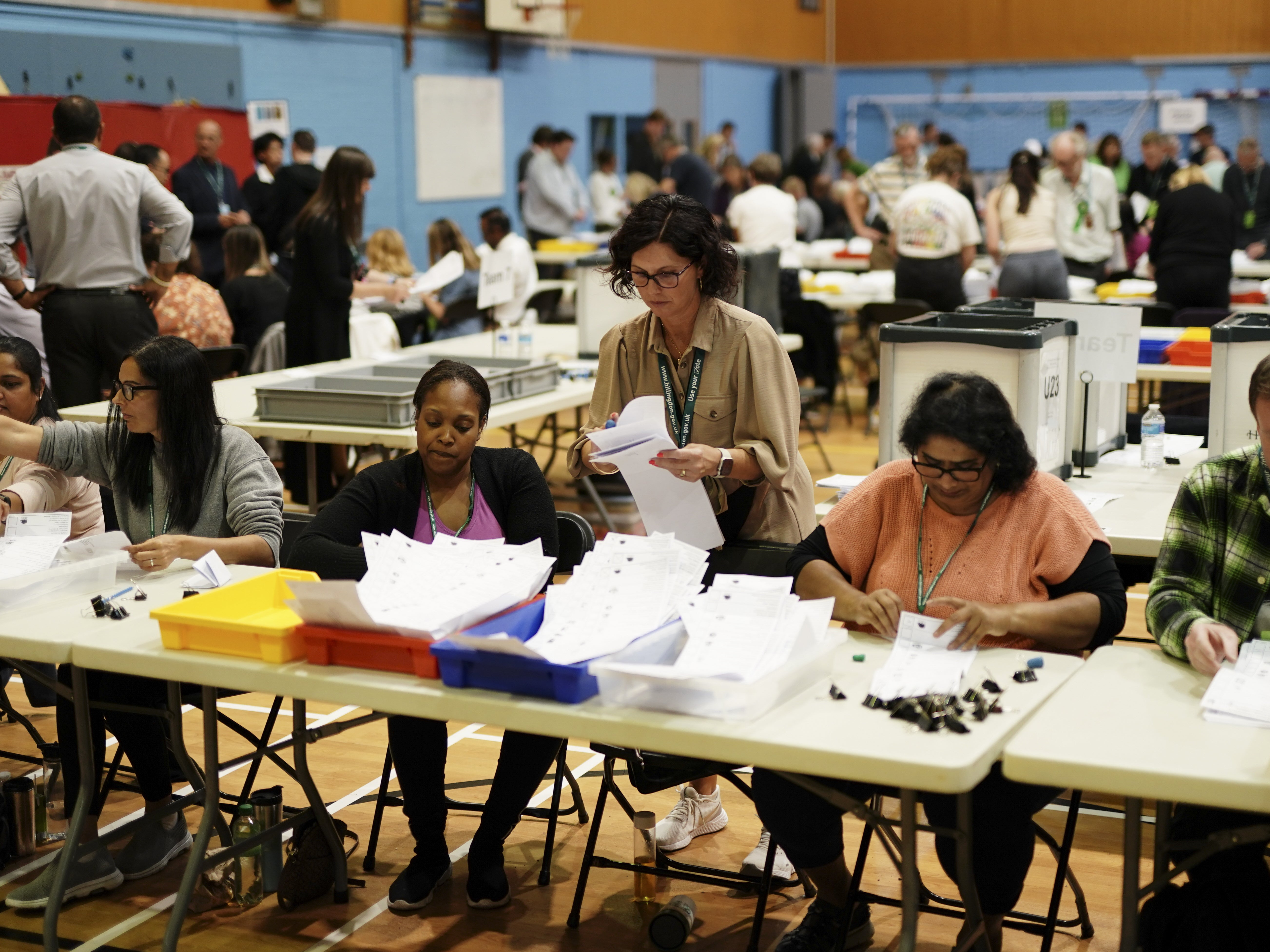 Ballots are counted at recent Uxbridge byelection