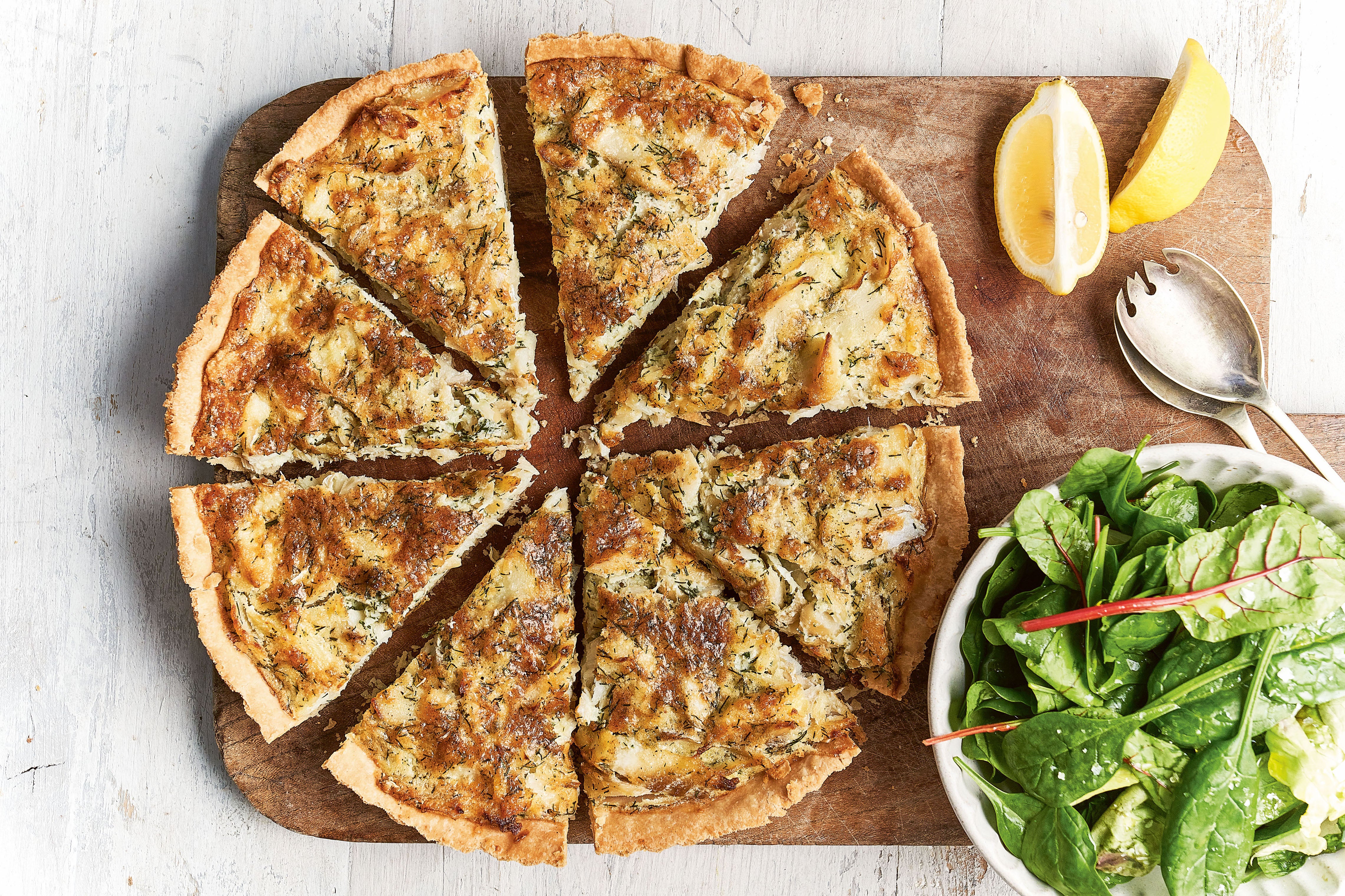 This tart is lighter than a traditional quiche but just as satisfying