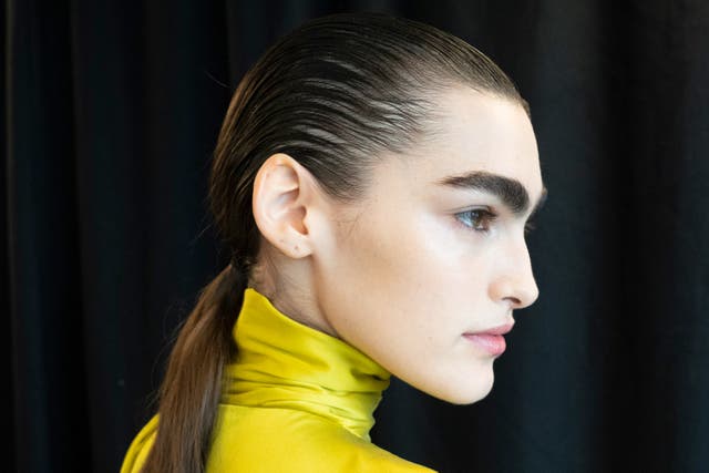 Wet look hair is now trending (Jack Eames/PA)