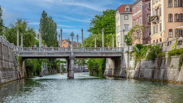 <p>Cobblers’ Bridge in Ljubljana is one of the many examples of Joze Plecnik’s architectural legacy in the Slovenian capital</p>