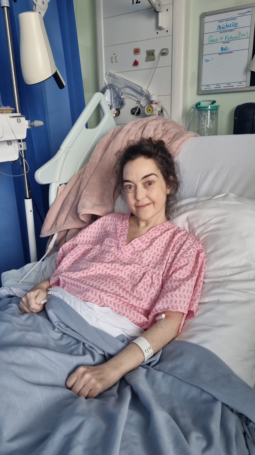 Michelle remains in and out of hospital with repeat infections