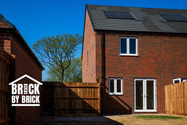 <p>The first of The Independent’s completed safe houses funded by the Brick by Brick campaign, which was launched in September 2024 </p>