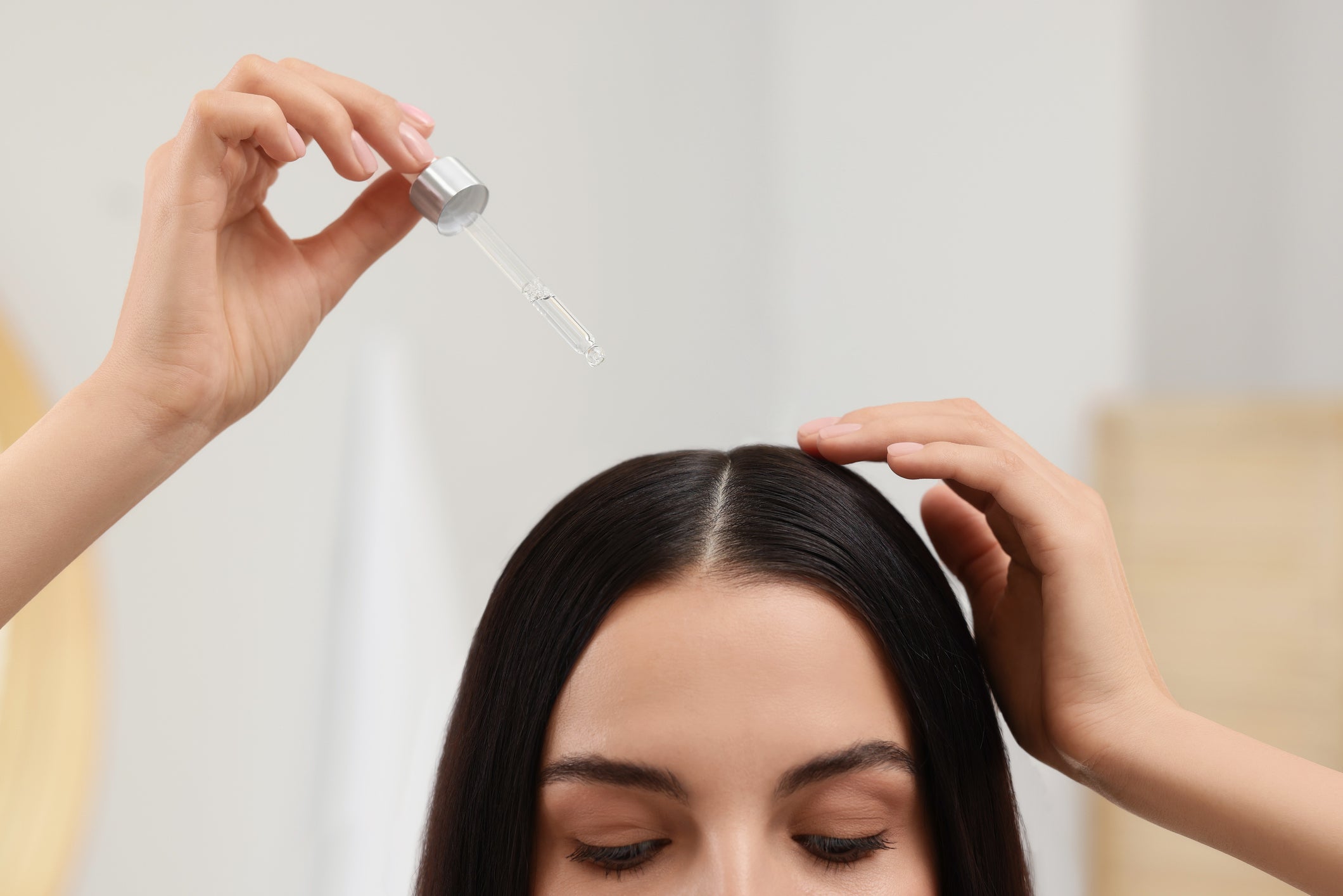 Essential oils can make hair softer, but they won’t make hair grow back