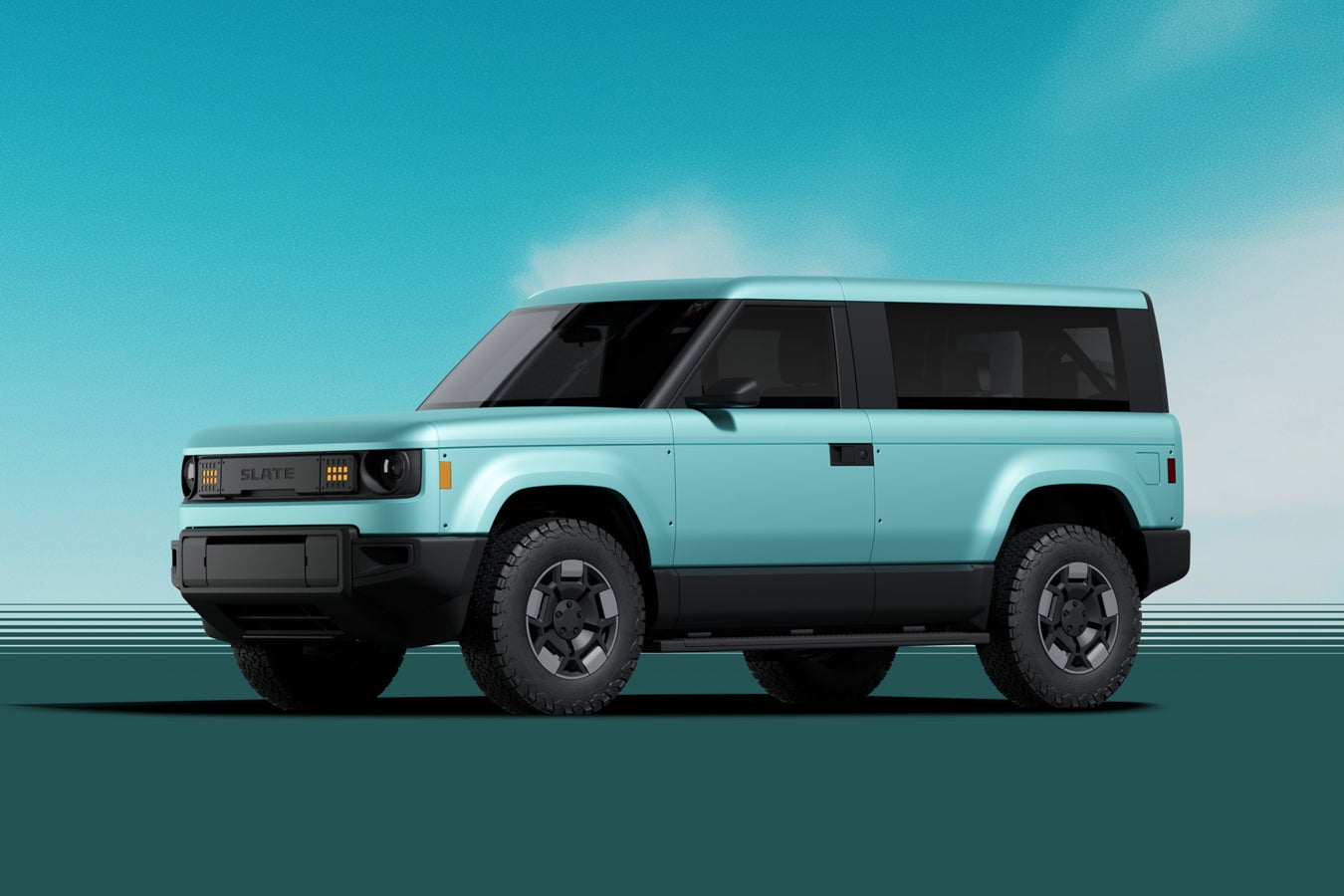 Buying extra panels and a wrap kit can transform the Slate pick-up into a colourful family SUV