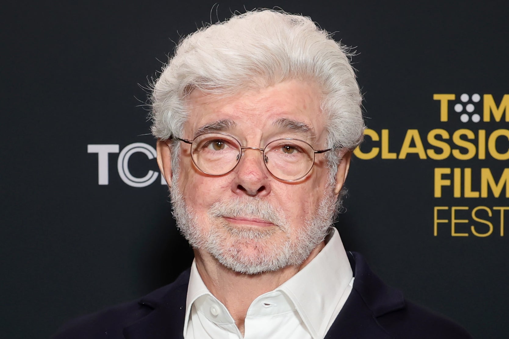 George Lucas attending a screening of Star Wars: The Empire Strikes Back at the TCL Chinese Theatre in Los Angeles on Thursday