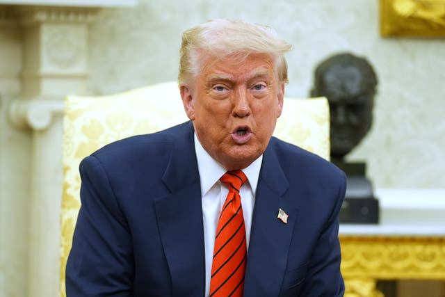<p>Donald Trump in the Oval Office of the White House on Tuesday May 6 2025</p>
